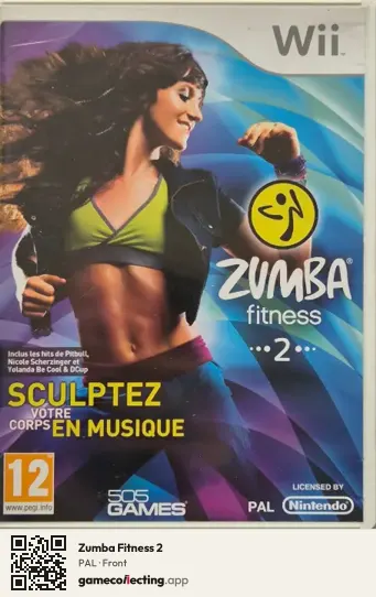 Zumba Fitness 2 Nintendo Wii, PAL box front