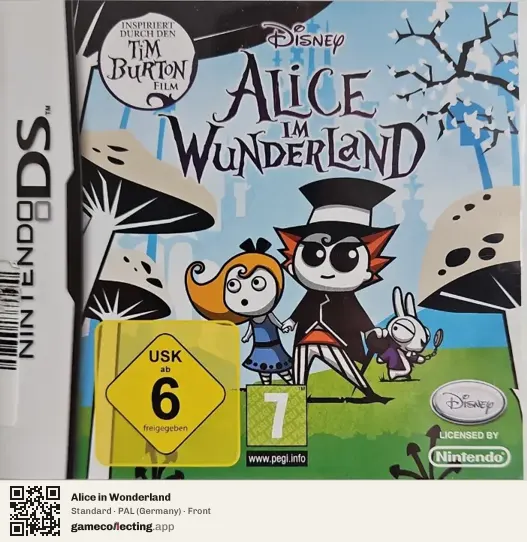 Alice in Wonderland Nintendo DS, Germany box front