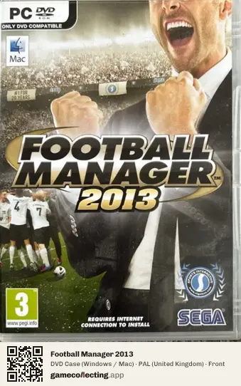 Football Manager 2013 Computer, United Kingdom box front