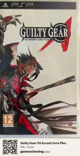 Guilty Gear XX Accent Core Plus PlayStation Portable, PAL box front