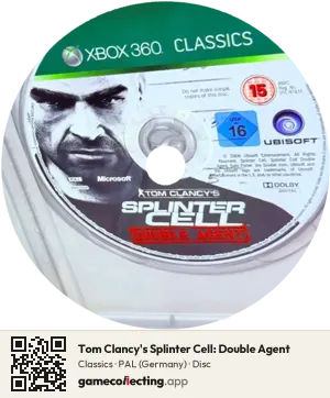 Tom Clancy's Splinter Cell: Double Agent Xbox 360, PAL disc