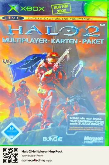 Halo 2 Multiplayer Map Pack Xbox, Worldwide box front