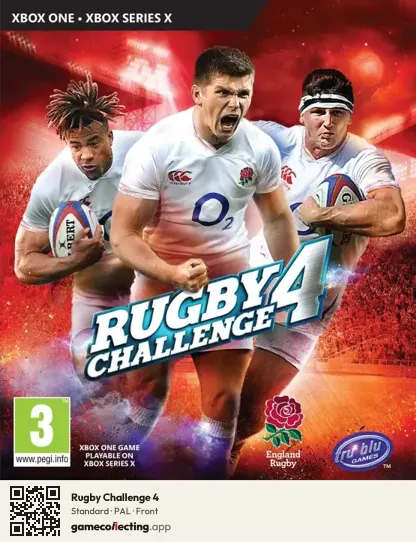 Rugby Challenge 4 Xbox One, PAL box front