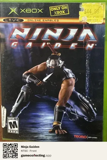 Ninja Gaiden Xbox, NTSC box front