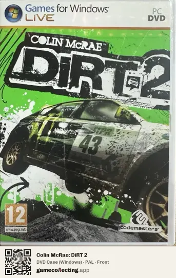 Colin McRae: DiRT 2 Computer, PAL box front