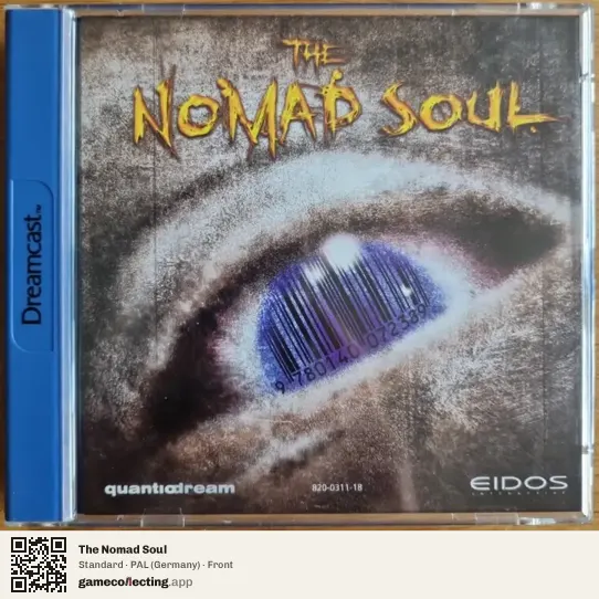 The Nomad Soul Sega Dreamcast, Germany box front