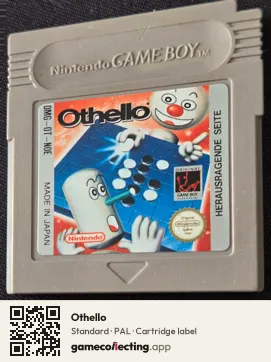 Othello Game Boy, PAL cartridge label