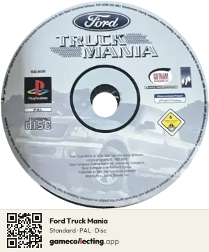 Ford Truck Mania PlayStation, PAL disc