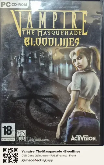 Vampire: The Masquerade - Bloodlines Computer, France box front