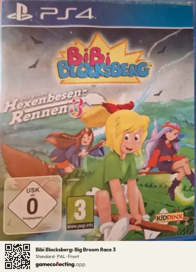 Bibi Blocksberg: Big Broom Race 3 PlayStation 4, PAL box front