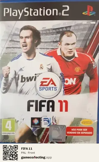 FIFA 11 PlayStation 2, PAL box front