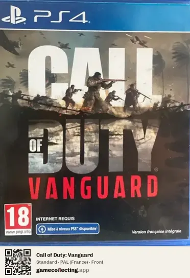 Call of Duty: Vanguard PlayStation 4, France box front