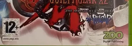 Guilty Gear X2 #Reload, the PEGI square on its front