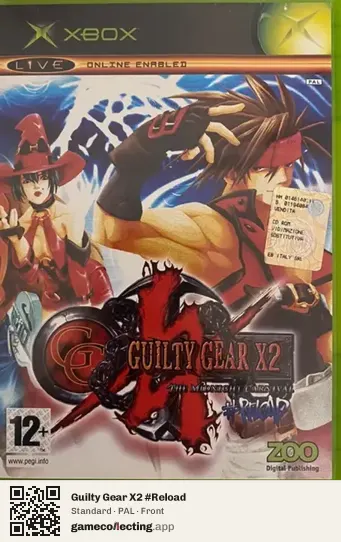 Guilty Gear X2 #Reload Xbox, PAL box front
