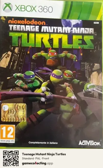 Teenage Mutant Ninja Turtles Xbox 360, PAL box front