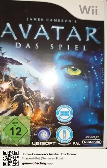 James Cameron's Avatar: The Game Nintendo Wii, Germany box front