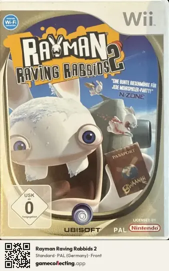 Rayman Raving Rabbids 2 Nintendo Wii, Germany box front
