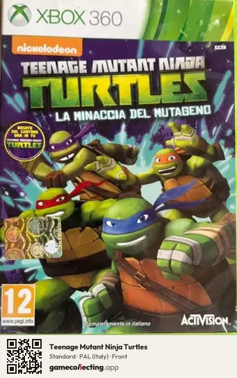 Teenage Mutant Ninja Turtles Xbox 360, Italy box front