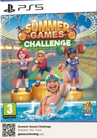 Summer Games Challenge PlayStation 5, PAL box front