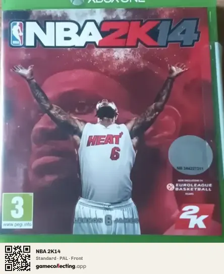 NBA 2K14 Xbox One, PAL box front