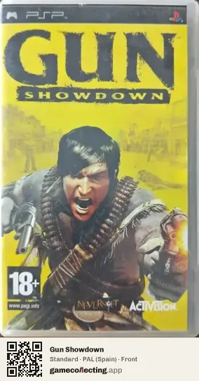 Gun Showdown PlayStation Portable, Spain box front