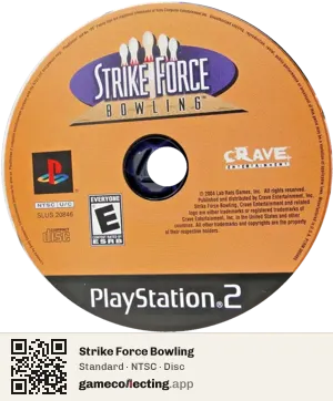 Strike Force Bowling PlayStation 2, NTSC disc