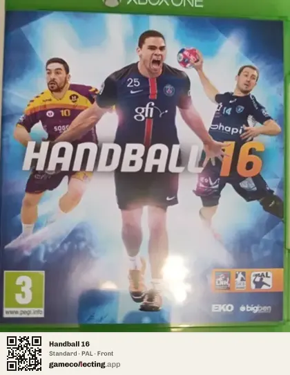 Handball 16 Xbox One, PAL box front