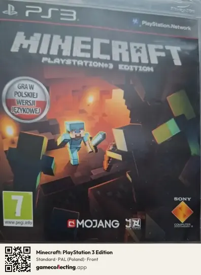 Minecraft: PlayStation 3 Edition PlayStation 3, Poland box front