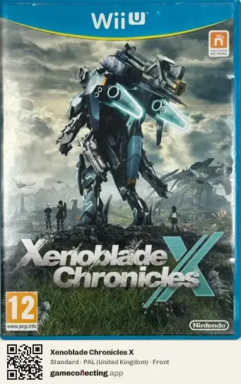 Xenoblade Chronicles X Nintendo Wii U, United Kingdom box front