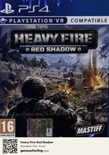 Heavy Fire: Red Shadow PlayStation 4, PAL box front