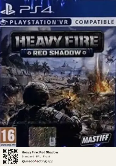 Heavy Fire: Red Shadow PlayStation 4, PAL box front