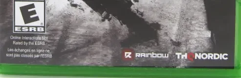 MX vs. ATV Supercross Encore, the ESRB box on its front