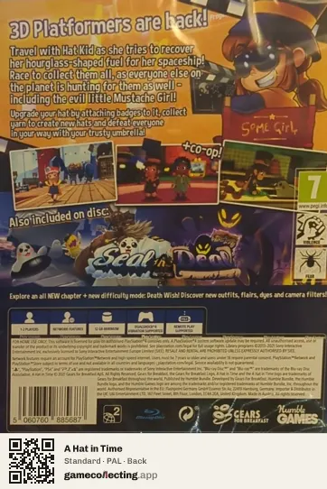 A Hat in Time PlayStation 4, PAL box back