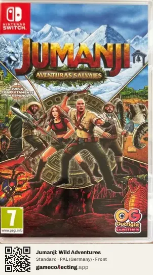 Jumanji: Wild Adventures Nintendo Switch, Germany box front