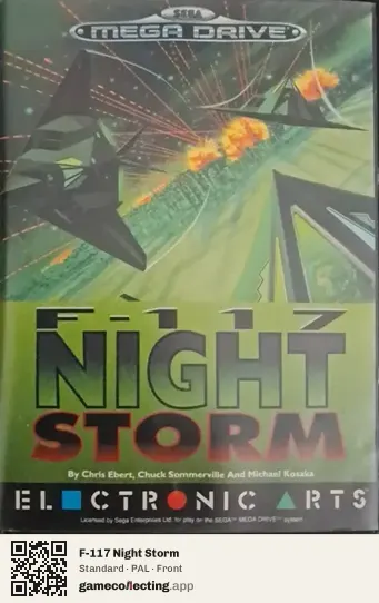 F-117 Night Storm Sega Mega Drive / Genesis, PAL box front