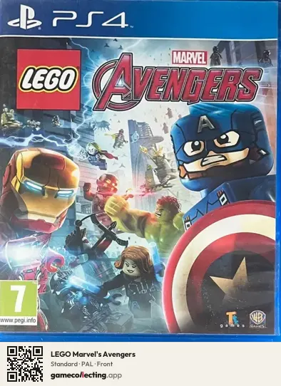 LEGO Marvel's Avengers PlayStation 4, PAL box front
