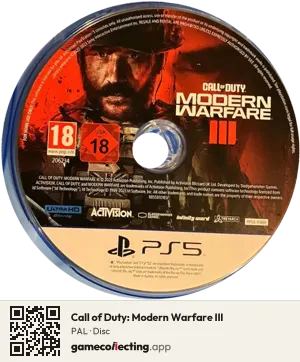 Call of Duty: Modern Warfare III PlayStation 5, PAL disc