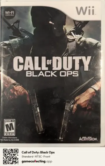 Call of Duty: Black Ops Nintendo Wii, NTSC box front