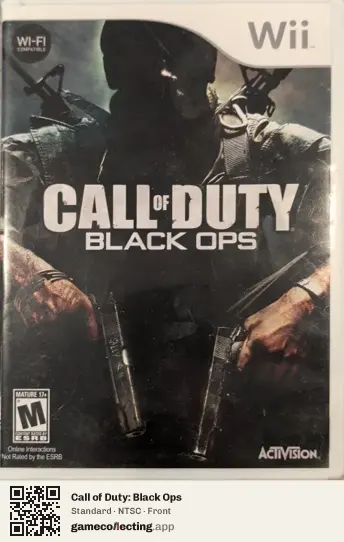 Call of Duty: Black Ops Nintendo Wii, NTSC box front