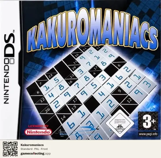 Kakuromaniacs Nintendo DS, PAL box front
