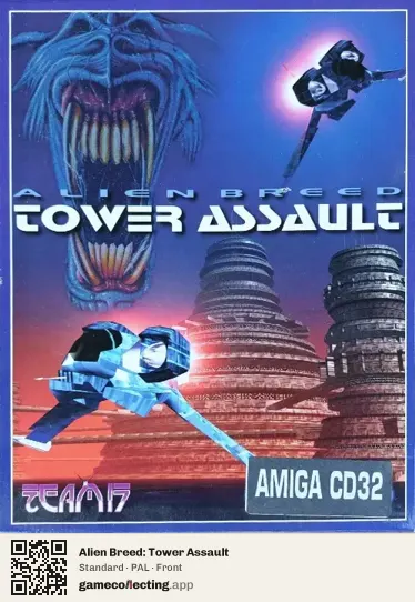 Alien Breed: Tower Assault Amiga CD32, PAL box front
