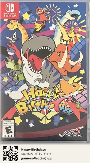 Happy Birthdays Nintendo Switch, NTSC box front