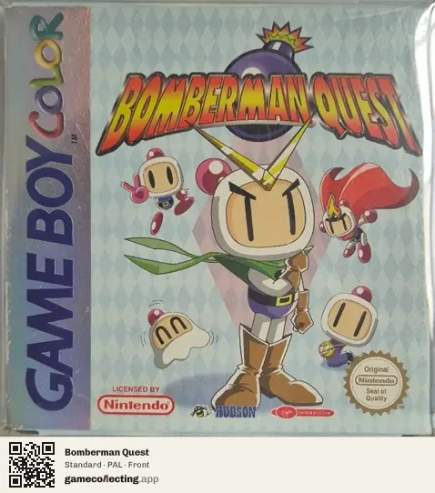 Bomberman Quest Game Boy Color, PAL box front