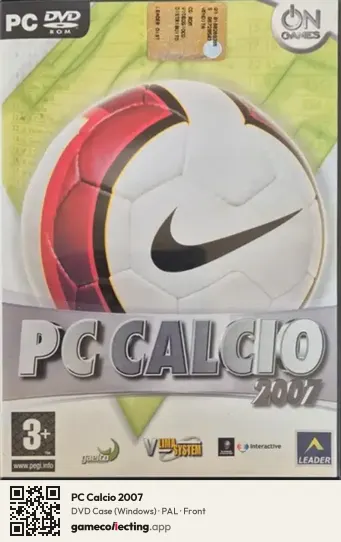 PC Calcio 2007 Computer, PAL box front