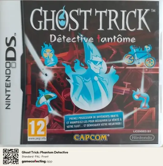 Ghost Trick: Phantom Detective Nintendo DS, PAL box front