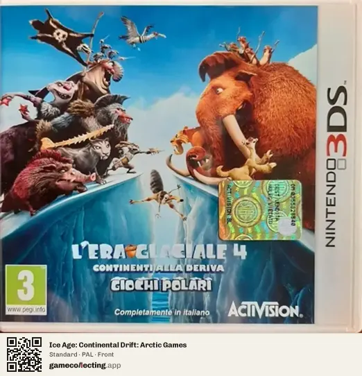 Ice Age: Continental Drift: Arctic Games Nintendo 3DS, PAL box front