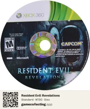 Resident Evil: Revelations Xbox 360, NTSC disc