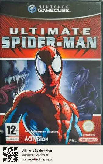 Ultimate Spider-Man Nintendo GameCube, PAL box front