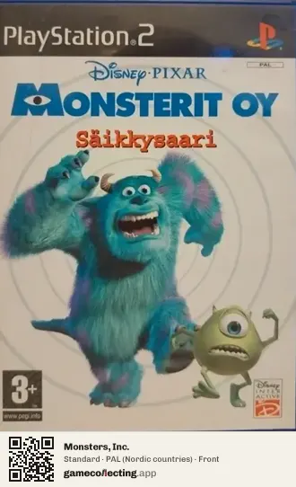 Monsters, Inc. PlayStation 2, Nordic countries box front