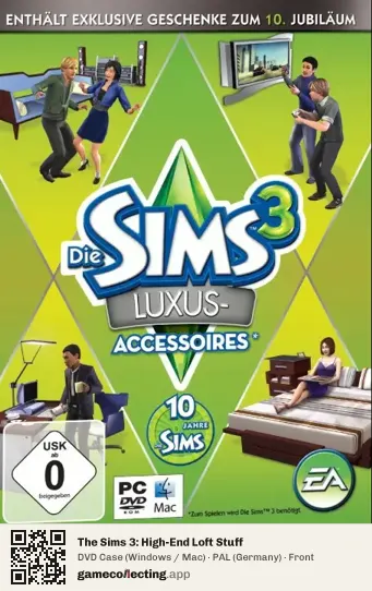 The Sims 3: High-End Loft Stuff Computer, Germany box front
